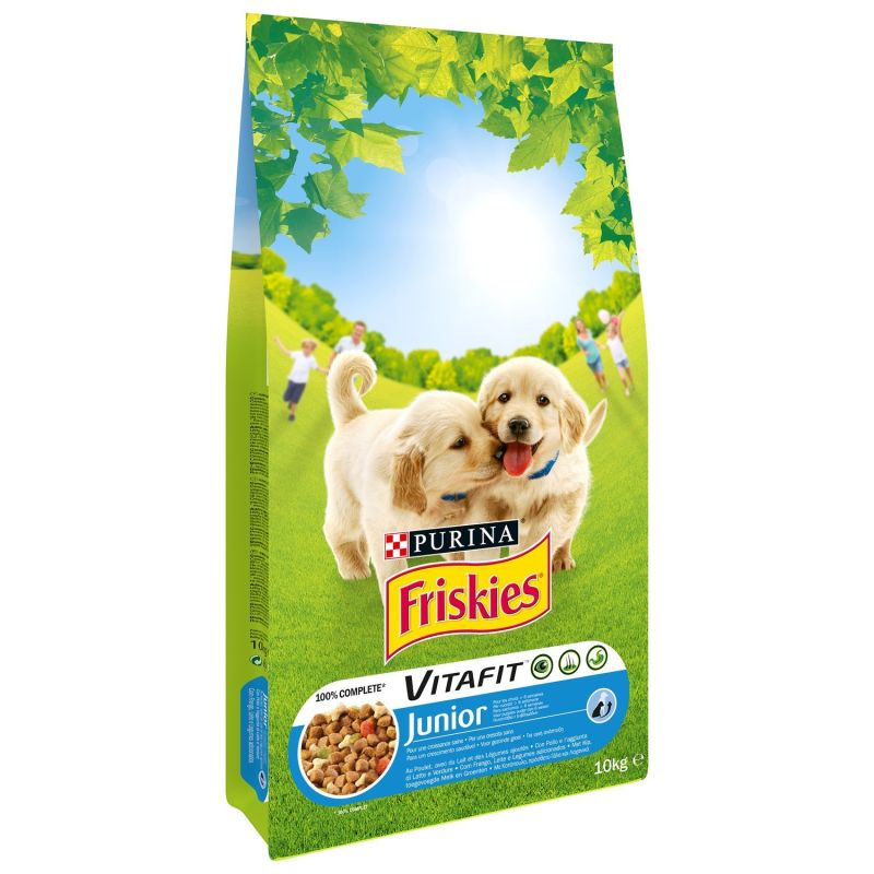 Friskies Croquettes Pour Chien Junior Vitafit : Le Sac De 10 Kg
