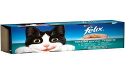 Felix Pâtée Pour Chats Terrines Viandes Poissons : Les 4 Boîtes De 400 G