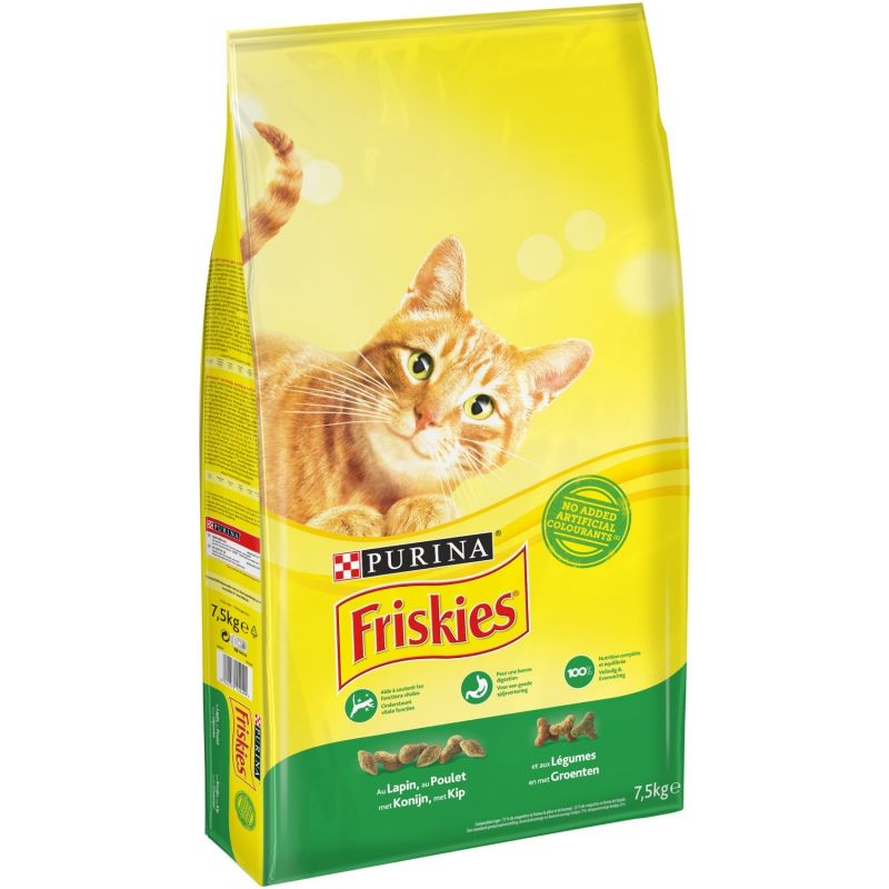 Friskies Croquettes Chats Lapin Poulet : Le Sac De 7,5 Kg