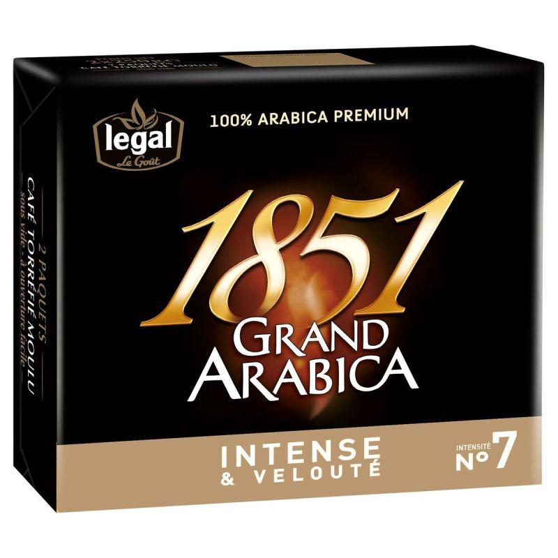 Légal 1851 Grand Arabica Instence Pack Moulu 2X250G Fid