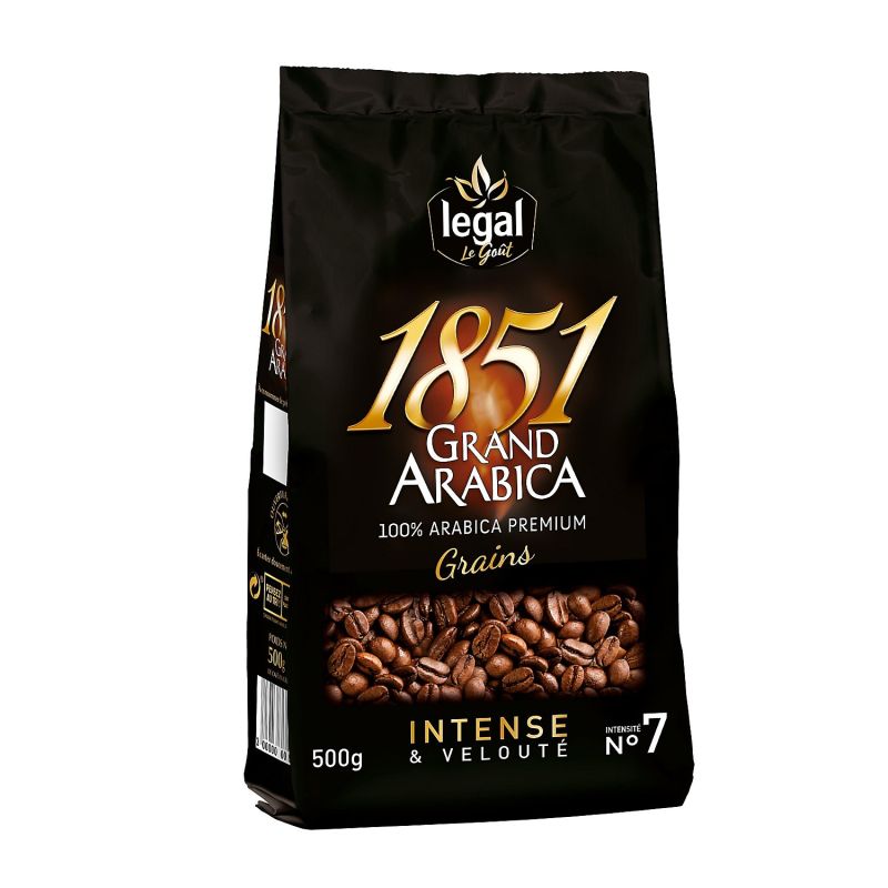 Légal 1851 Grand Arabica Intense Grains 500G
