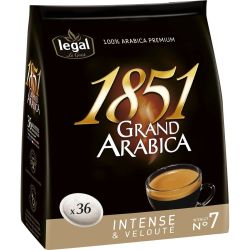 Légal 1851 Café Grand Arabica Dosette X36 -250G