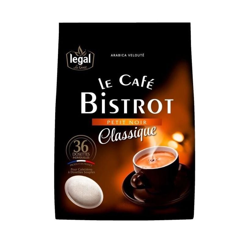 Légal Cafés Bistrot Petit Noir Classique X36D 250G