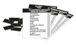 Etiq Etal 25 Blc Allergenes+Clips