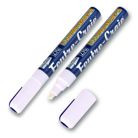 Etiq Etal 2 Feutres Craie Blancs