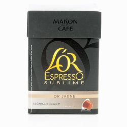 Maison Du Cafe Café L Or Espresso Sublime Jaune 10 Capsules 52G
