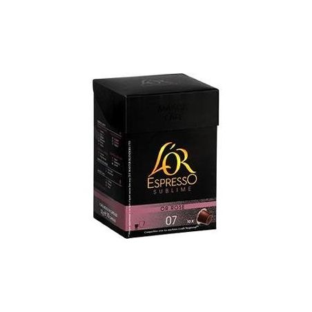 Maison Du Cafe 10 Capsules Moulu L Or Sub Rose