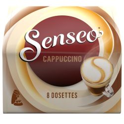 Senseo Café Dosettes Cappuccino : Le Sachet De 8 - 92 G