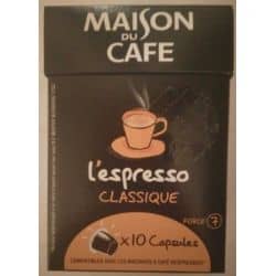 Maison Du Cafe 10 Caps Espresso Classique Mdc