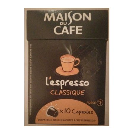 Maison Du Cafe 10 Caps Espresso Classique Mdc