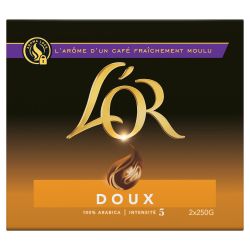 L'Or Café Moulu Doux : Les 2 Paquets De 250 G