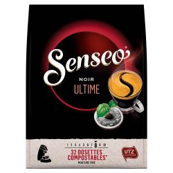 Senseo Café Dosettes Noir Ultime : Le Paquet De 32 - 222 G