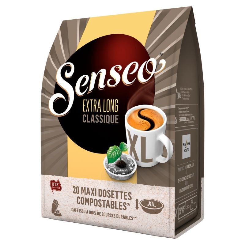 Senseo Café Dosettes Classique Extra Long : Les 20 - 250 G