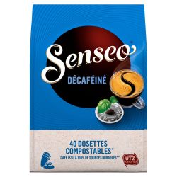 Senseo Café Dosettes Décaféiné : Le Paquet De 40 - 277G