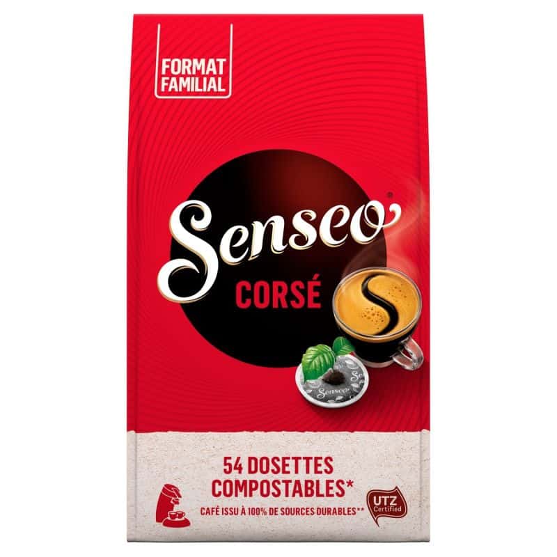 Senseo Café Dosettes Corsé : Le Paquet De 54 - 375G