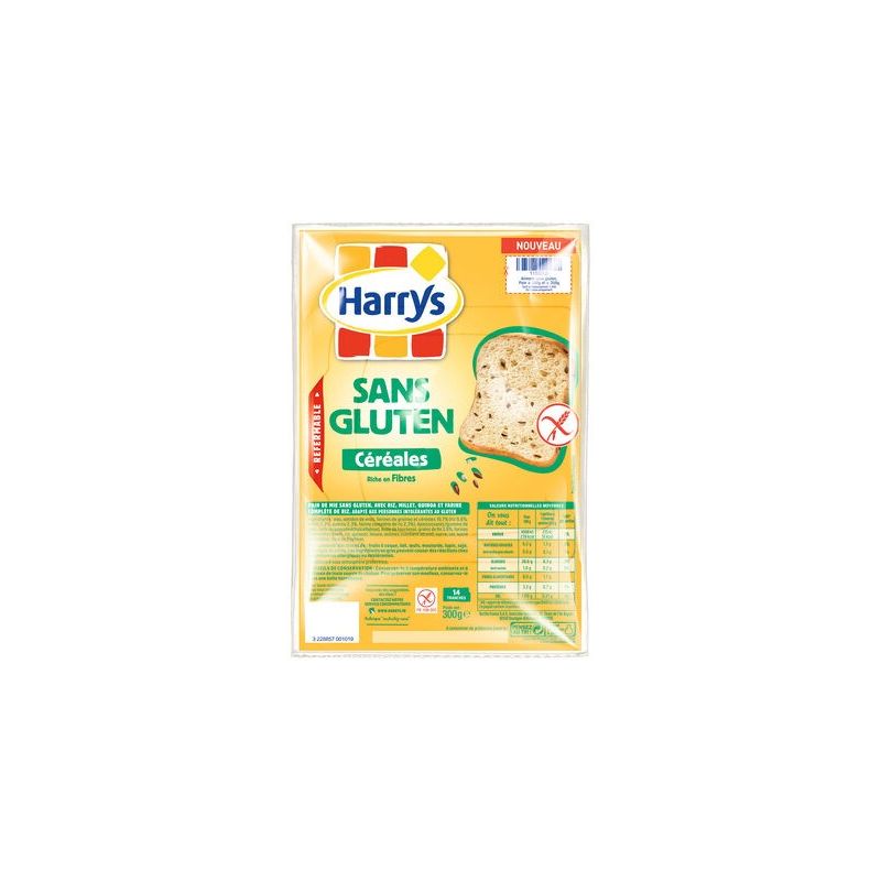 Harry'S 300G Pain Mie Cereale S/Gluten