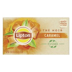 Lipton (Epicerie) Thé Caramel : La Boite De 25 Sachets - 40 G