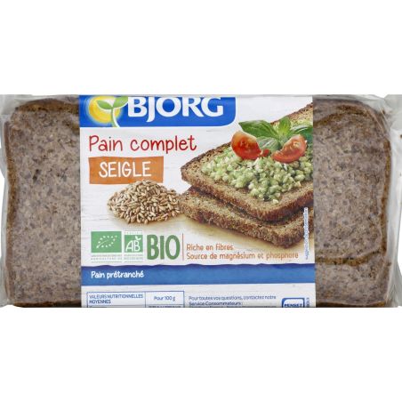 Bjorg Pain Complet De Seigle Bio : Le Paquet 500 G