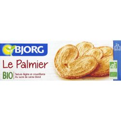 Bjorg Biscuits Palmiers Bio : Le Paquet De 12 - 100 G