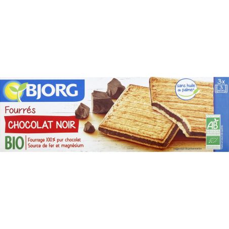 Bjorg Biscuits Fourrés Chocolat Noir Bio : Le Paquet De 225 G