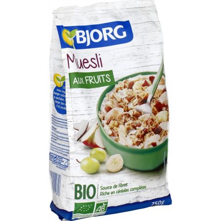 Bjorg Céréales Muesli Aux Fruits Bio : Le Paquet De 750 G