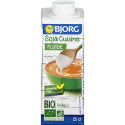 Bjorg Sauce Soja Cuisine Fluide Bio : La Brique De 250 Ml