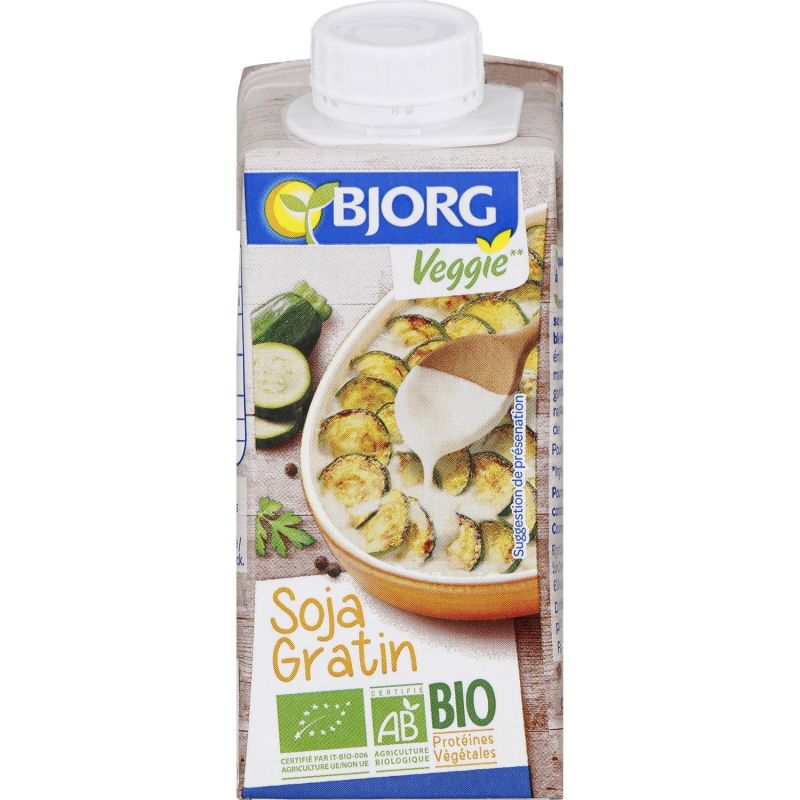 Bjorg Sauce Soja Gratin Bio : La Brique De 20 Cl