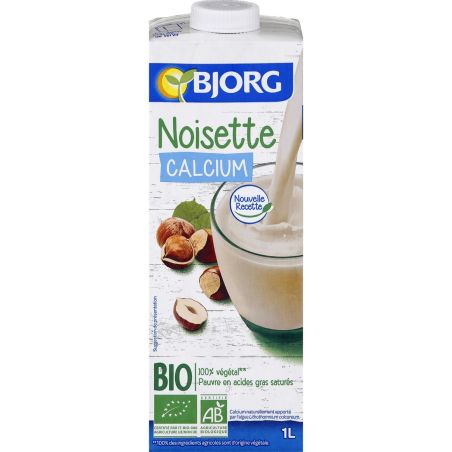 Bjorg Boisson Noisette Bio : La Brique De 1 L