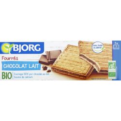 Bjorg Biscuits Fourrés Chocolat Lait Bio : Le Paquet De 225 G