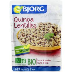 Bjorg Plat Cuisiné Quinoa Lentilles Bio : Le Sachet De 250 G