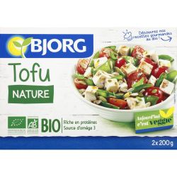 Bjorg Tofu Nature Bio : Les 2 Sachets De 200 G