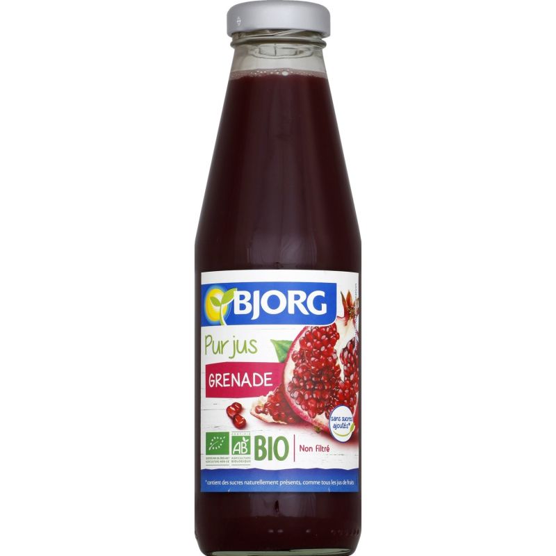 Bjorg Jus De Grenade Bio Sans Sucres Ajoutés : La Bouteille 50 Cl