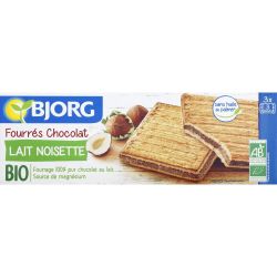 Bjorg Biscuits Fourrés Chocolat Lait Noisettes Bio : Le Paquet De 225 G