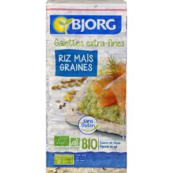 Bjorg Galettes Riz Maïs & Graines Bio : Le Paquet De 130 G