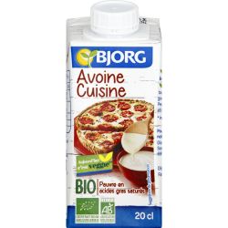 Bjorg Avoine Cuisine Bio : La Brique De 200 Ml