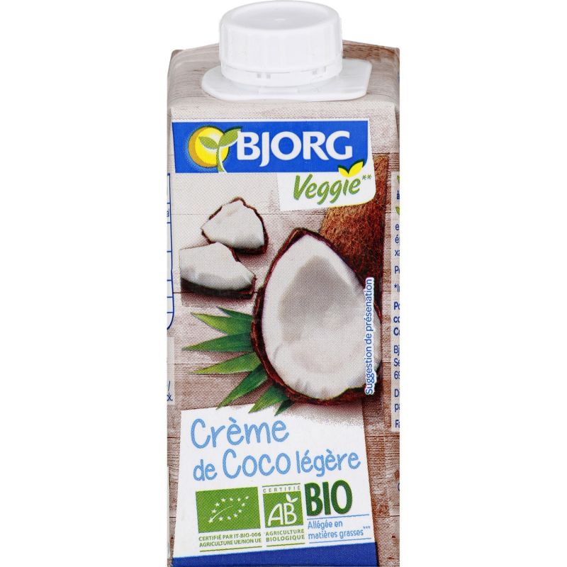 Crème de Coco Allégée En Brique 200ml