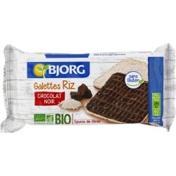Bjorg Galettes De Riz Chocolat Noir Bio : Le Paquet 8 - 100 G