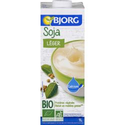Bjorg Boisson Végétale Soja Bio Léger : La Brique De 1 L