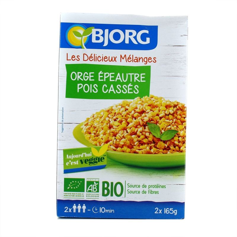 Bjorg 2X165G Mix Orge Epeautre Lentilles
