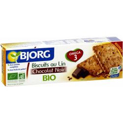 Bjorg Biscuits Bio Lin Chocolat Noir : Le Paquet De 138 G