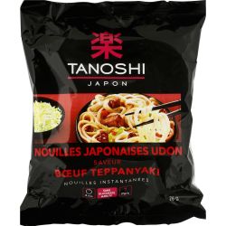 Tanoshi Nouilles Udon Boeuf Teppanyaki : Le Sachet De 76G