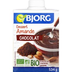 Bjorg Crème Dessert Amande Chocolat Bio : La Brique De 534 G