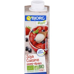 Bjorg Sauce Soja Cuisine Semi-Épaisse Bio : La Brique De 250 Ml