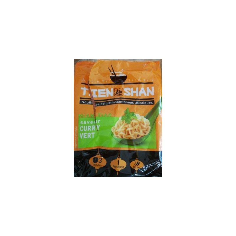 Tien Shan T.Shan Nouilles Curry Vert 85G