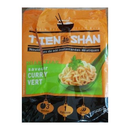 Tien Shan T.Shan Nouilles Curry Vert 85G