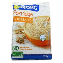 Bjorg 375G Porridge 3 Cereales Bio