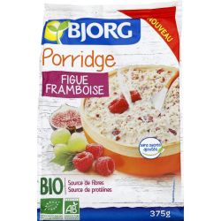 Bjorg Céréales Porridge Figue Framboise Bio : Le Sachet De 375 G