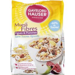 G.Hauser Gayelord Hauser Céréales Muesli Fibres S/Sucres Ajoutés : Le Sachet De 375 G