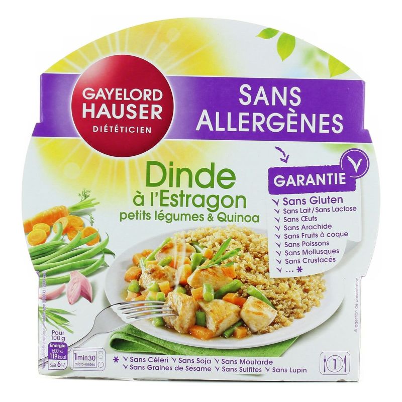 Gayelord Hauser 290G Emince Dinde Estragon Gh