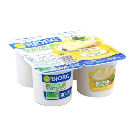 Bjorg 4X100G Douceur Veg Soja Citron